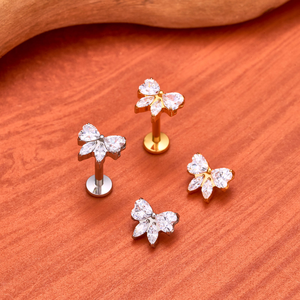 F136 टाइटेनियम 16g पीरसिंग कान नाक स्टड फैशन ईयररिंग्स लैट लिप ट्रेगस हेलिक्स कार्टिलेज बॉडी पियरस - Product Image 3