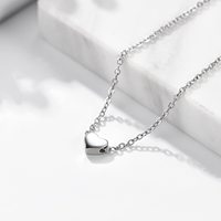 Pulsera de Corazón de Moda Europea y Americana que No se Desvanece, Minimalista, Chapada en Oro de 18K, de Acero Inoxidable, Mini Corazón