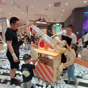 Lanzador <span class=keywords><strong>de</strong></span> bolas automático para niños, máquina <span class=keywords><strong>de</strong></span> disparos <span class=keywords><strong>de</strong></span> burbujas con luces LED coloridas para patios <span class=keywords><strong>de</strong></span> recreo interiores - Product Image 3