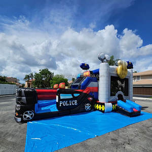 <span class=keywords><strong>Maison</strong></span> sautante gonflable combinée de rebond de château de commissariat de police commercial de PVC <span class=keywords><strong>grande</strong></span> avec la glissière d'eau <span class=keywords><strong>pour</strong></span> la <span class=keywords><strong>location</strong></span> de partie - Product Image 1