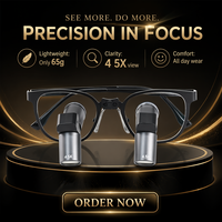 Binocular Dental Medical Surgical Loupe TTL Ergo 3.5x 4.5X 5.5x 6.5x Binocular Magnifying Glasses Metal Frame for Dentistry