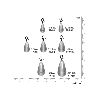 Poids de pêche en tungstène de haute qualité avec mousqueton pour la pêche <span class=keywords><strong>au</strong></span> bar - Product Image 2