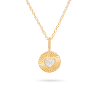 Milskye zierlichen Modeschmuck 925 Sterling Silber 18 Karat vergoldet Mini Herz Teeny Moissan ite Medaillon Halsketten für Frauen