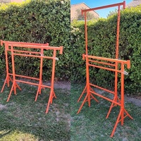 Treuil de maçonnerie réglable en hauteur, treuil de maçonnerie 1,2x2,2m, treuils de maçonnerie avec pied pivotant, treteaux de maçonnerie, treteau de maçonnerie