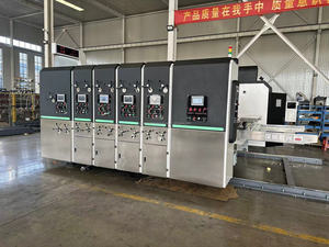 Máy làm hộp carton tốc độ cao in flexo 2 3 4 màu, máy in bìa cứng, máy tạo rãnh sóng cho nhà sản xuất hộp - Product Image 3