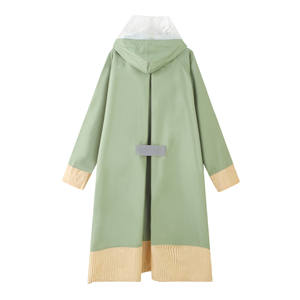 Imperméable à capuche à la mode portable pour femmes séchage rapide imperméable respirant Polyester vêtements de pluie pour une personne Logo décoration randonnée - Product Image 2