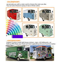 Camion de restauration mobile électrique sur mesure OEM avec équipement de cuisine complet pour café, hamburgers et pizzas