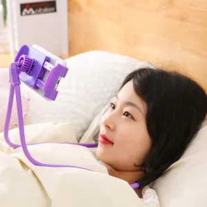 China Luie Flexibele Hang Hals Telefoon Houder 360 Graden Rotatie Mobiele Standaard Voor Mobiele Telefoon