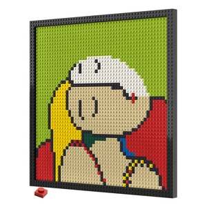 Pixel Art khối xây dựng 48x48 chấm Gạch 1x1 tường Chân Dung DIY trang trí nội thất tương thích với logo Đồ chơi mô hình phong cách Đồ chơi Quà Tặng - Product Image 1