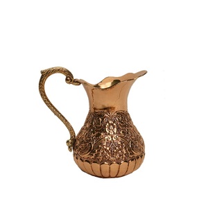 Hot Selling Mughlai Design Pure Brass Jug with Brass Handle Healthy Drinking Pure Brass Pitcher High Quality Pure Copper Jug - Product Image 2