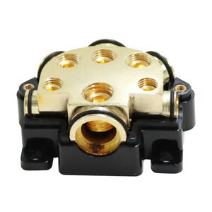 Yüksek Kaliteli Kablo Elektrik Otomobil 1*2GA Giriş-1*4GA*2+2*8GA*2 Çıkış Araç Ses Video Topraklama Güç Dağıtım Bloğu Terminali - Product Image 5