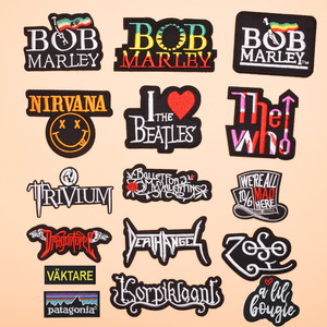Patch brodé <span class=keywords><strong>Nirvana</strong></span> Smile Face à thermocoller ou à coudre pour vêtements, vestes, sacs, chapeaux – Patchs brodés personnalisés - Product Image 3