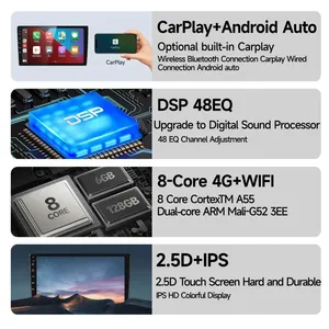 Autoradio Android pour Chrysler Grand Voyager 5 2011-2015 Lecteur multimédia Carplay Stéréo de voiture Autoradio Unité principale Navigation <span class=keywords><strong>GPS</strong></span> - Product Image 3