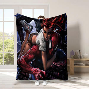 ผ้าห่มลายการ์ตูนสไปเดอร์แมนสุดเท่ห์ แฟชั่นใหม่ ใช้ได้ทั้งในออฟฟิศ ห่มคลุมตัว หรือใช้บนโซฟา/เตียงในห้องแอร์ - Product Image 4