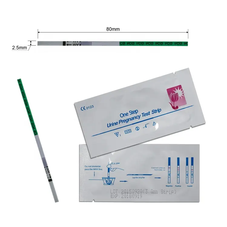 Jenis Strip 2.5Mm 3.0Mm 4.0Mm 4.5Mm 5.0Mm Obral Besar Kit Tes Urin/Serum Kehamilan HCG