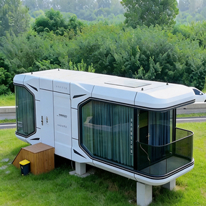 Maison conteneur moderne, capsule spatiale modulaire de haute technologie pour chambre d'amis dans la cour et maison préfabriquée - Product Image 1