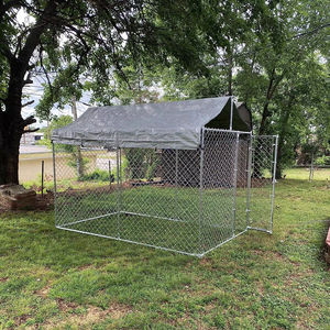 ที่คลุมหลังคากันน้ำกันรังสี UV ขนาดใหญ่พิเศษป้องกันการเกิดสนิมล็อคแบบห่วงโซ่กัลวาไนซ์รั้วสำหรับสุนัขวิ่งแบบเชื่อม - Product Image 1