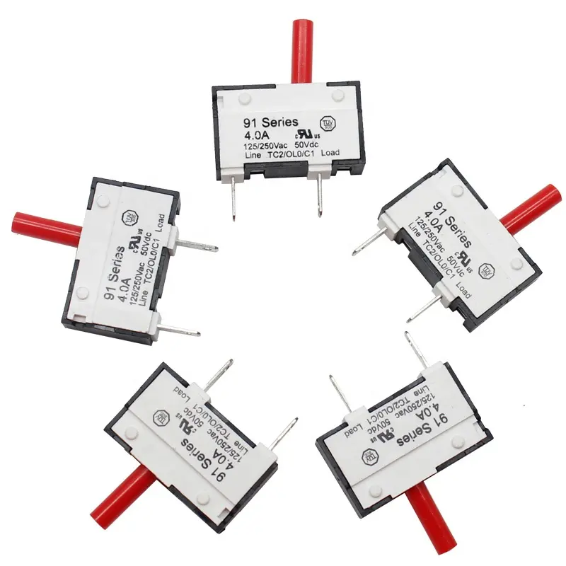 Kuoyuh 91 series plastic nut resettable thermal motor protection AC circuit breaker