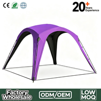 Tente dôme automatique en tissu Oxford ignifuge Tertlon pour camping extérieur, abri solaire, OEM ODM personnalisé
