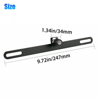 Caméra de recul pour cadre de plaque d'immatriculation, caméra de recul étanche pour voiture, SUV, camion et tous véhicules