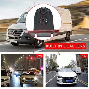 Góc rộng đôi ống kính kép cao gắn kết RV dừng đèn phanh ánh sáng phía sau xem máy ảnh cho Mercedes-Benz Sprinter VW Crafter