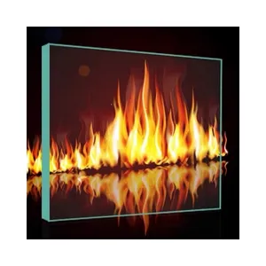 Special High Temperature Resistant Clear Tempered Safety Fireplace Refractory Pyroceram Glass