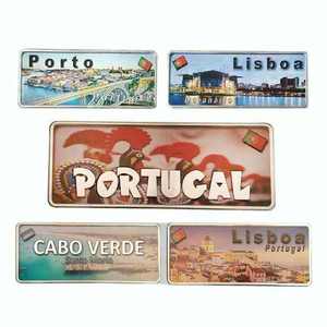 Stampa personalizzata Lisboa portogallo in alluminio segno bandiera portoghese città strada di campagna in rilievo segno di stagno muro segno di metallo - Product Image 4