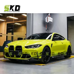 Shark Dynamic Dry Carbon Fiber CSL Style Front Nose Grill With ACC For BMW M3 M4 G80 G82 2021-on Front Grille