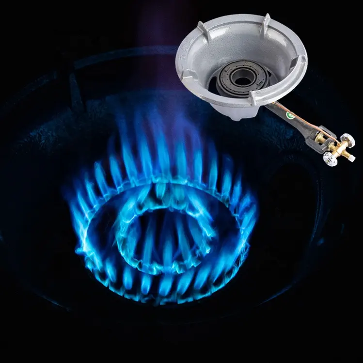 Cina ad alta pressione commerciale gpl ghisa pentola wok bruciatori a gas per la stufa