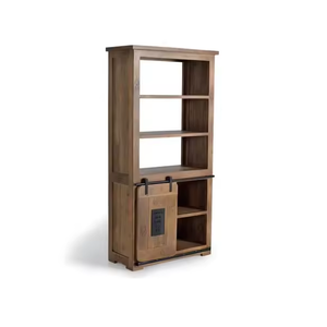 Estantería de madera moderna hecha a mano, elegante estantería multinivel para exhibir libros, decorar y almacenar en casa. - Product Image 1