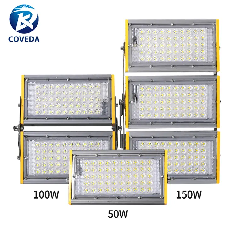 Döküm alüminyum fikstür fabrika fiyat açık su geçirmez IP66 50w 100w 150w Led projektör