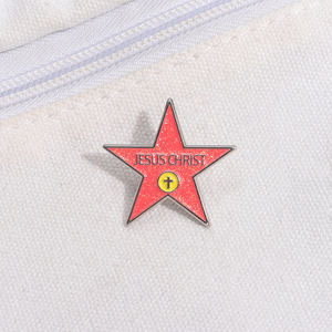 Jésus m'aime épingles en émail Philippiens Bible christianisme Religion croyants vivent pour toujours croix broche revers Badge foi bijoux - Product Image 2