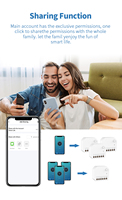 Interrupteurs muraux pour maisons intelligentes sans ligne médiane, Alexa, Google Home Automation
