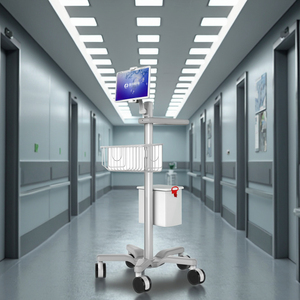 Modern Industrial-Style Medical Metal Trolley ECG Ultrasound <strong>Dental</strong> Device Salon Rolling Stand Tablet Cart For Nursing Hospitals