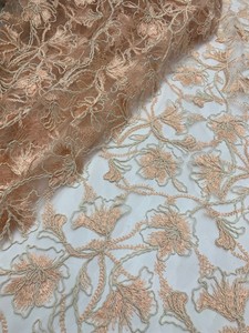 Nuovo tessuto di pizzo in tulle con ricamo ad arco di paillettes - Product Image 2