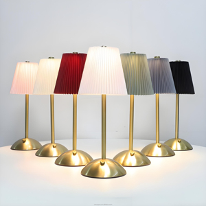 Lampe de <span class=keywords><strong>table</strong></span> en tissu Senya-<span class=keywords><strong>Pro</strong></span> avec batterie rechargeable intégrée, lumière LED de bureau <span class=keywords><strong>à</strong></span> intensité variable multicolores, idéale pour les événements de mariage - Product Image 4