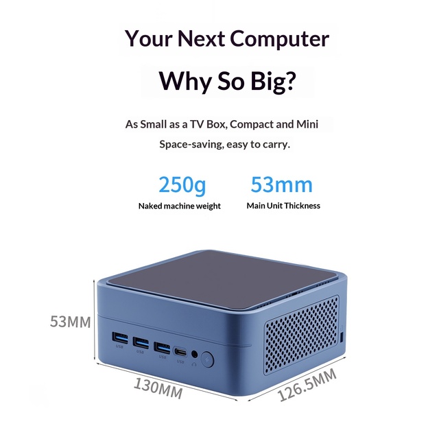 AMD Ryzen 7 8745HS 7840HS 7735HS 8 Core Mini PC 16GB 32GB RAM DDR5 1TB SSD Windows 11 Pro Desktop Computer