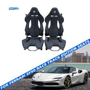 Sièges de course en cuir véritable Alcantara personnalisables et réglables manuellement en fibre de carbone pour Ferrari SF90 - Product Image 1