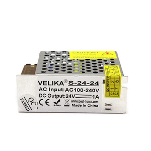 แหล่งจ่ายไฟแบบสวิตชิ่งขนาดใหญ่ 24V 24W แบบเอาต์พุตเดี่ยว สำหรับไฟ LED ระบบกล้องวงจรปิดในอาคาร หม้อแปลงไฟฟ้ากระแสตรงจากไฟฟ้ากระแสสลับ - Product Image 2