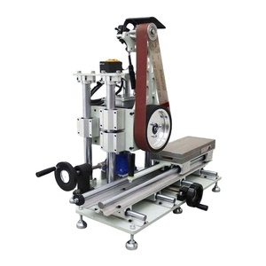 Lijadora de Banda Motorizada Pequeña de 2x48 Pulgadas para Fabricación de Cuchillos y Pulido de Metales, 220V 1KW - Product Image 1