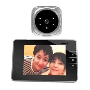 الذكية الرقمية باب عارض العين كاميرا فوتوغرافية السلامة للرؤية الليلية الكهربائية الجرس مطرقة مع عارض - Product Image 1