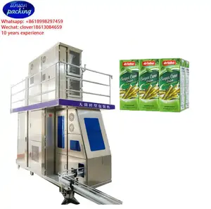 Automatic Juice Water Carton Packing And Filler Machine Aseptic Brick Carton Filling Machine