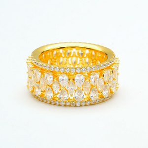 เจ็ดกะรัต แรงบันดาลใจไร้ขีดจำกัด |   แหวนทอง 14K ประดับเพชรทรงมาร์คีส์ หน้ากว้าง 7.944 กะรัต แบบฝังเพชรทรงกรงเล็บ |   โชว์สต็อปเปอร์สุดพิเศษ - Product Image 3