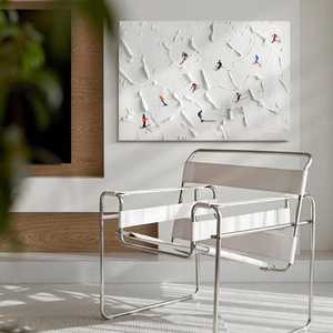 Décor à la maison abstrait 3D <span class=keywords><strong>Ski</strong></span> affiche peinte à la main Shenzhen toile peintures à l'huile mur Arts personnes œuvre texturé fond Art - Product Image 2