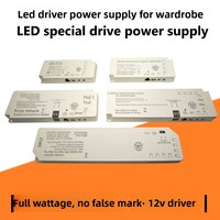 Fuente de alimentación LED de 12V con corriente y voltaje constantes para luces de gabinete, vitrinas y tiras de iluminación de armarios