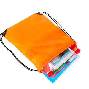 Custom Logo Reusable Drawstring Bag Lightweight Gym Sack Sports Cinch <b>Backpack</b> for Fitness Promotion - Product Image 3
