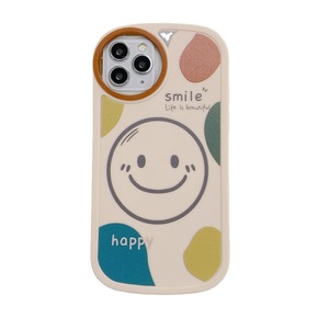 Ins Mode Sourire Visage Téléphone étui pour <span class=keywords><strong>iphone</strong></span> 15 14 11 <span class=keywords><strong>12</strong></span> 13 <span class=keywords><strong>Mini</strong></span> étui Pro X XS Max XR 7 8 Plus SE Housse En Silicone Souple - Product Image 1