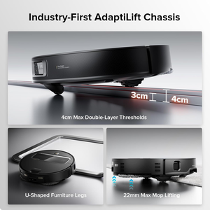 หุ่นยนต์ดูดฝุ่น Saros Z70 ระบบ<span class=keywords><strong>นำทาง</strong></span> LDS SLAM+VSLAM พร้อมแผ่นกรอง HEPA ทำความสะอาดตัวเองอัตโนมัติ G30 Space ระบบกวาดแบบโซนิค สำหรับพื้นเปียก/แห้ง - Product Image 6