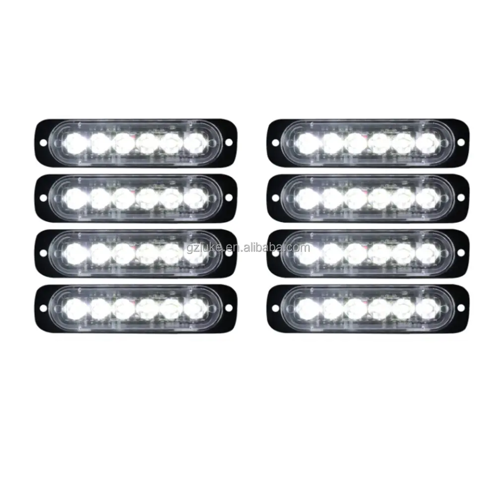 Universal Fahrzeug LKW Auto Warnleuchten RGB Gelb Weiß Blau Blitzlicht Not blink lampe 12-24V High Bright Lights