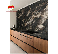 Frères Pierre Naturel Noir Or Granit Dalle Titane Granit Prix Magma Or Granit pour Comptoir De Cuisine